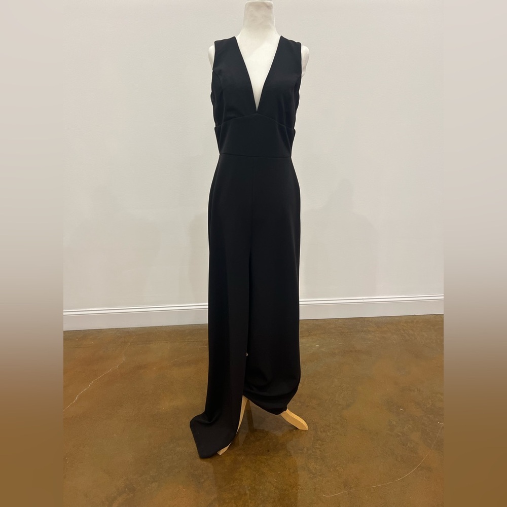 Black wide leg jumpsuit